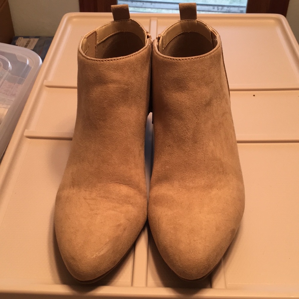 Tan booties